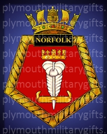 HMS Norfolk (old) Magnet